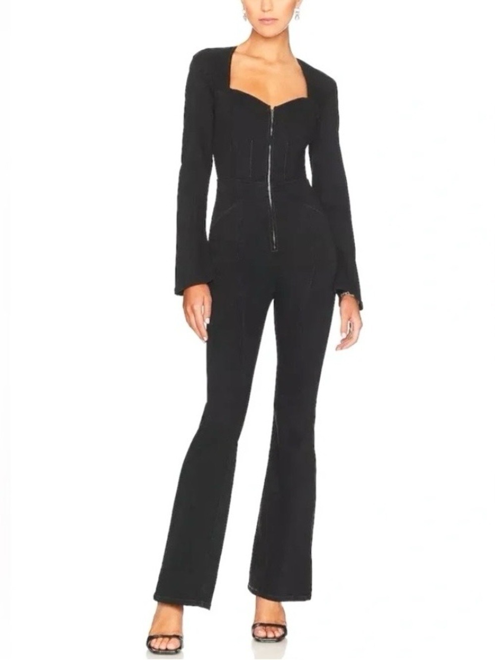 Free People We The Free Karly Stretch Denim Jumpsuit Small